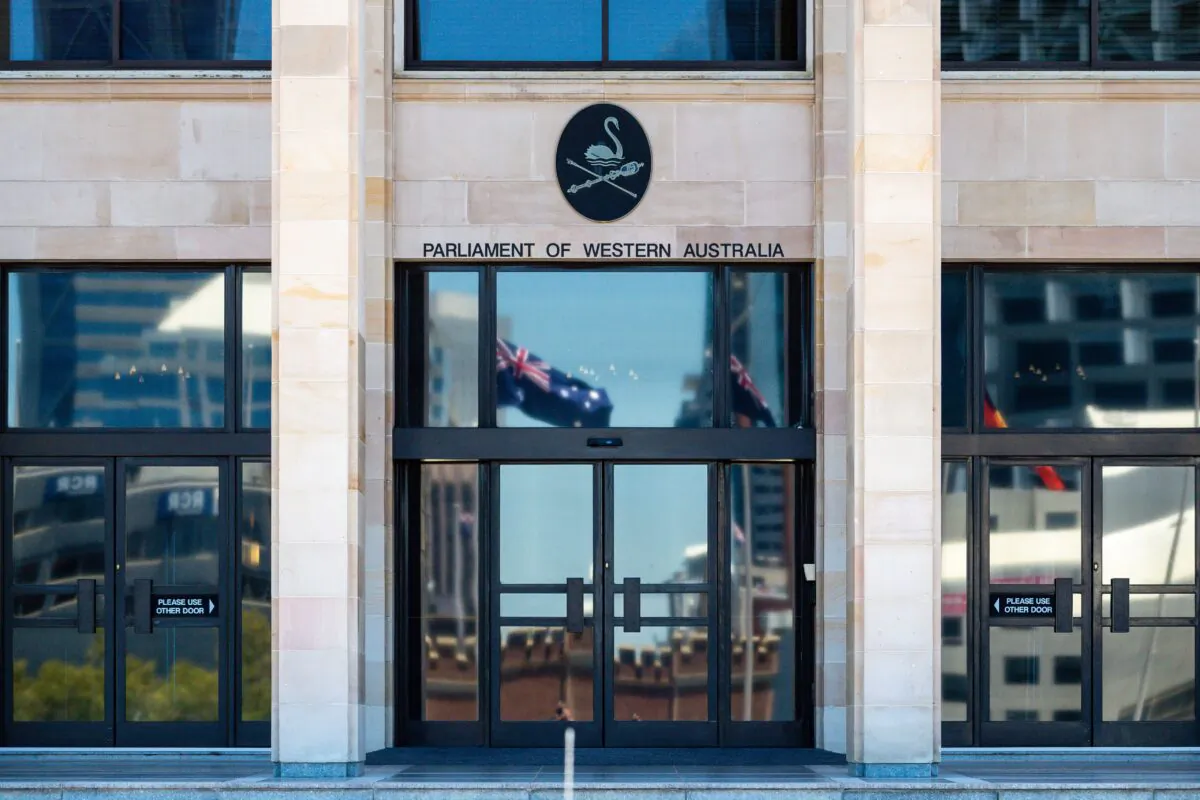 A general view of the Parliament of Western Australia in Perth, Australia, on Dec. 2, 2020. AAP Image/Richard Wainwright)