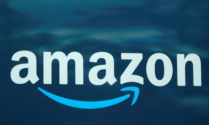 An Amazon logo appears on an Amazon delivery van in Boston, on Oct. 1, 2020. (Steven Senne/AP Photo)