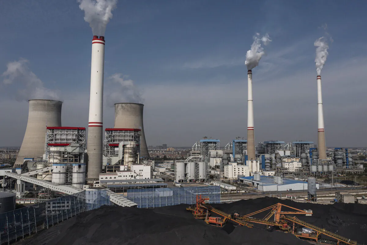A coal fired power plant in Hanchuan, Hubei Province, China on Nov. 11, 2021. (Getty Images)