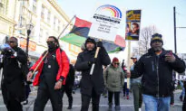 Protesters March Against Kyle Rittenhouse Jury Verdict in Downtown Kenosha