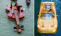 Sculptor, 78, Crafts Giant ‘Floating Artworks’ to Share Joy and Hope: ‘Be True to Yourself’