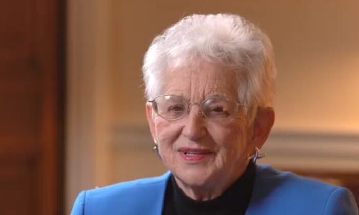 In this image from video, Rep. Virginia Foxx (R-N.C.) speaks to NTD in Washington during an undated interview. (  Pezou via NTD)