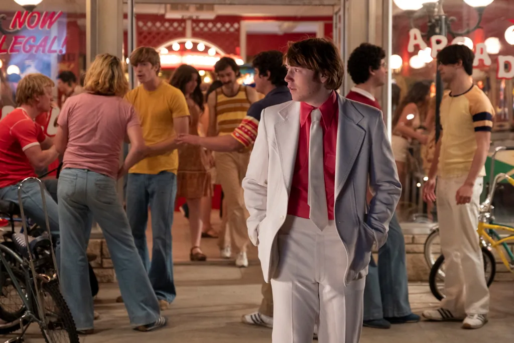 Cooper Hoffman stars in "Licorice Pizza," set in the '70s. (United Artists Releasing)