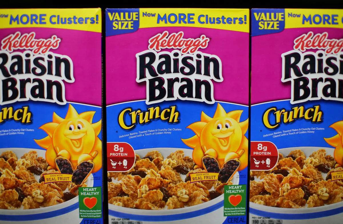 Kellogg's cereal is shown on display during a preview of a new Walmart Super Center prior to its opening in Compton, Calif., on Jan. 10, 2017. (Mike Blake/Reuters)