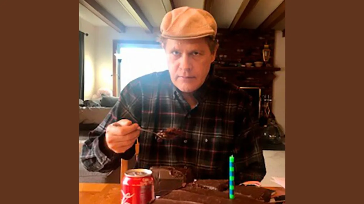 Joshua Spriestersbach is seen in Danby, Vt., on April 12, 2020. (Vedanta Griffith via AP)