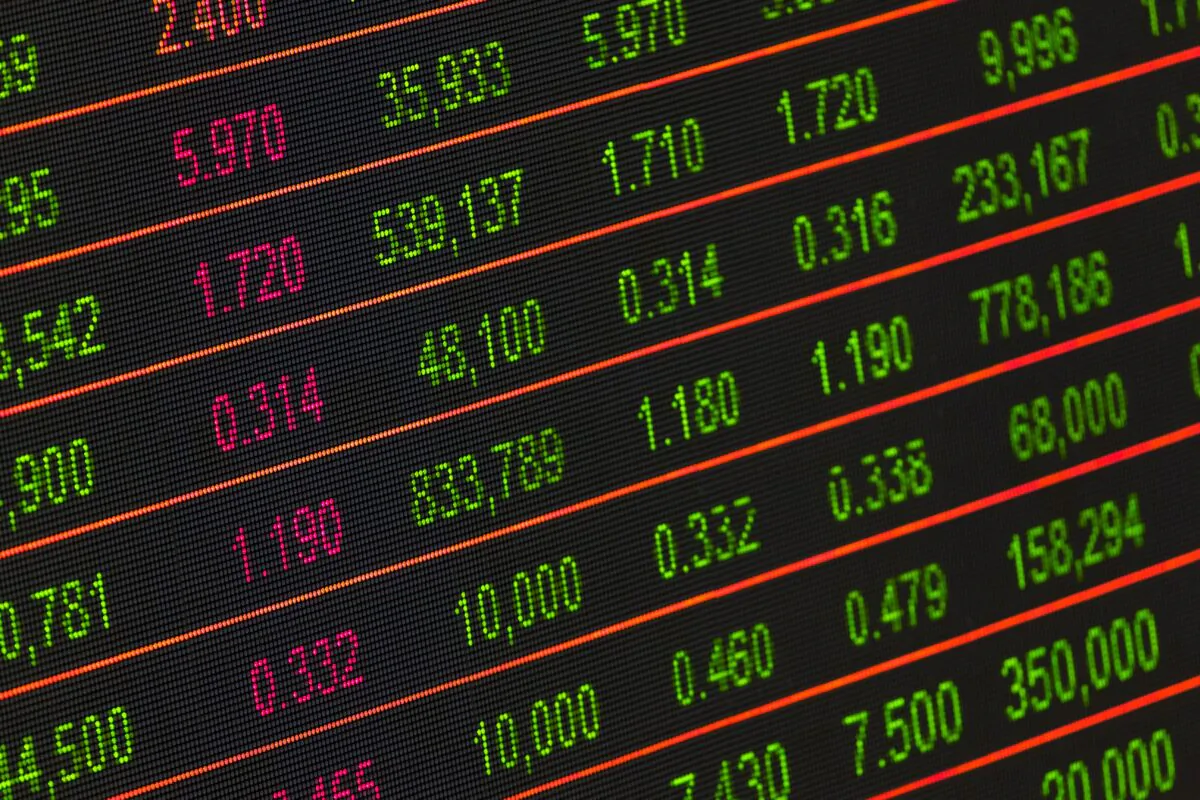 A stock photo of a stock market chart. (Pexels)