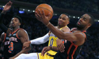 Knicks Beat Lakers 106–100 With LeBron Suspended