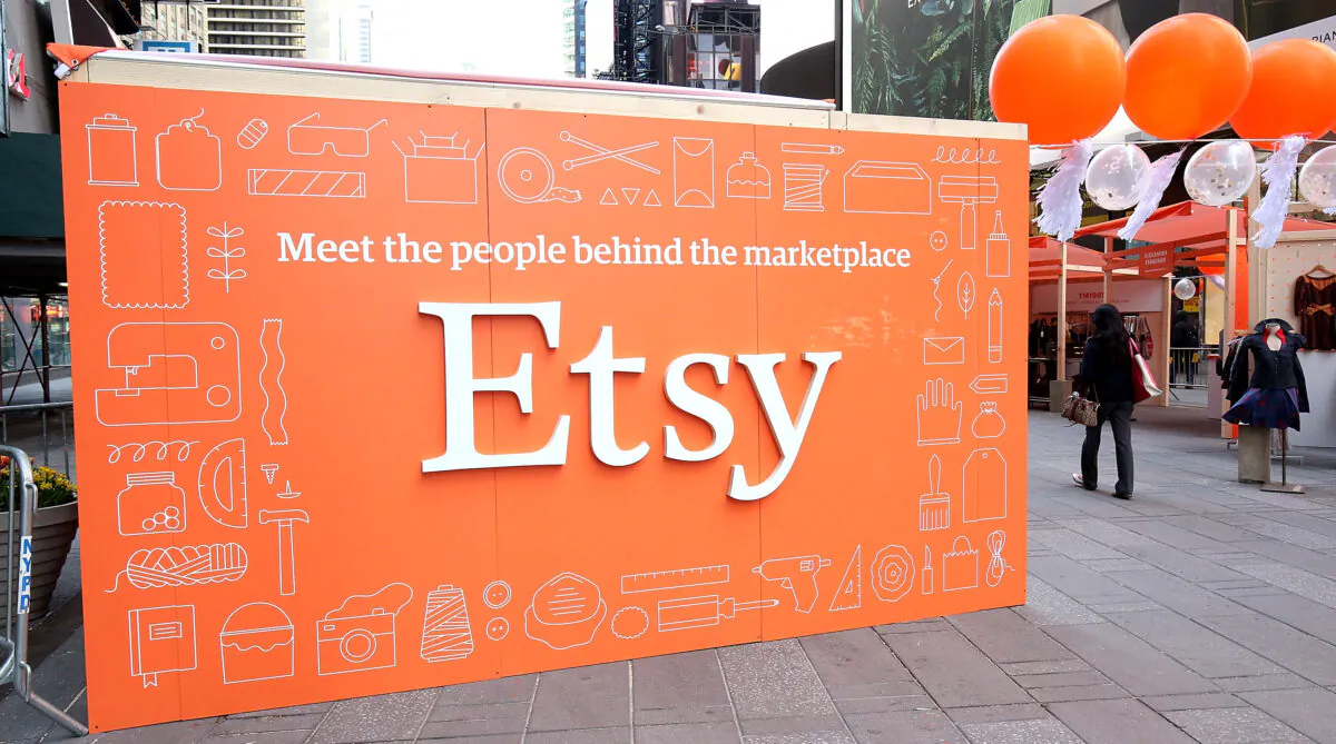 Etsy Sellers Market in Times Square celebrating Etsy's going IPO in New York on April 16, 2015. (Paul Zimmerman/Getty Images for NASDAQ)