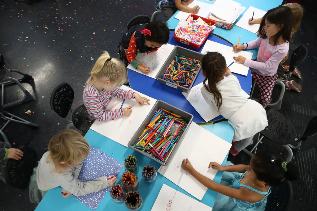 Children pictured in a classroom at Waterview Primary School in Auckland, New Zealand, on July 4, 2018. (Phil Walter/Getty Images)