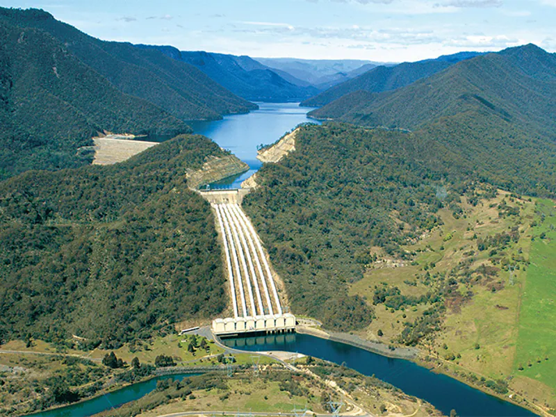 Snowy 2.0 pumped hydro project in New South Wales' Kosciuszko National Park, Australia in this undated photo. (New South Wales Department of Planning, Industry and Environment)