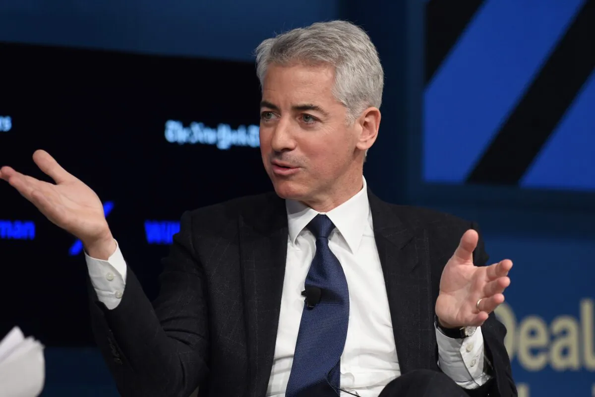 Pershing Square Capital Management L.P. CEO William Ackman speaks at The New York Times DealBook Conference at Jazz at Lincoln Center in New York, on Nov. 10, 2016. (Bryan Bedder/Getty Images for The New York Times)