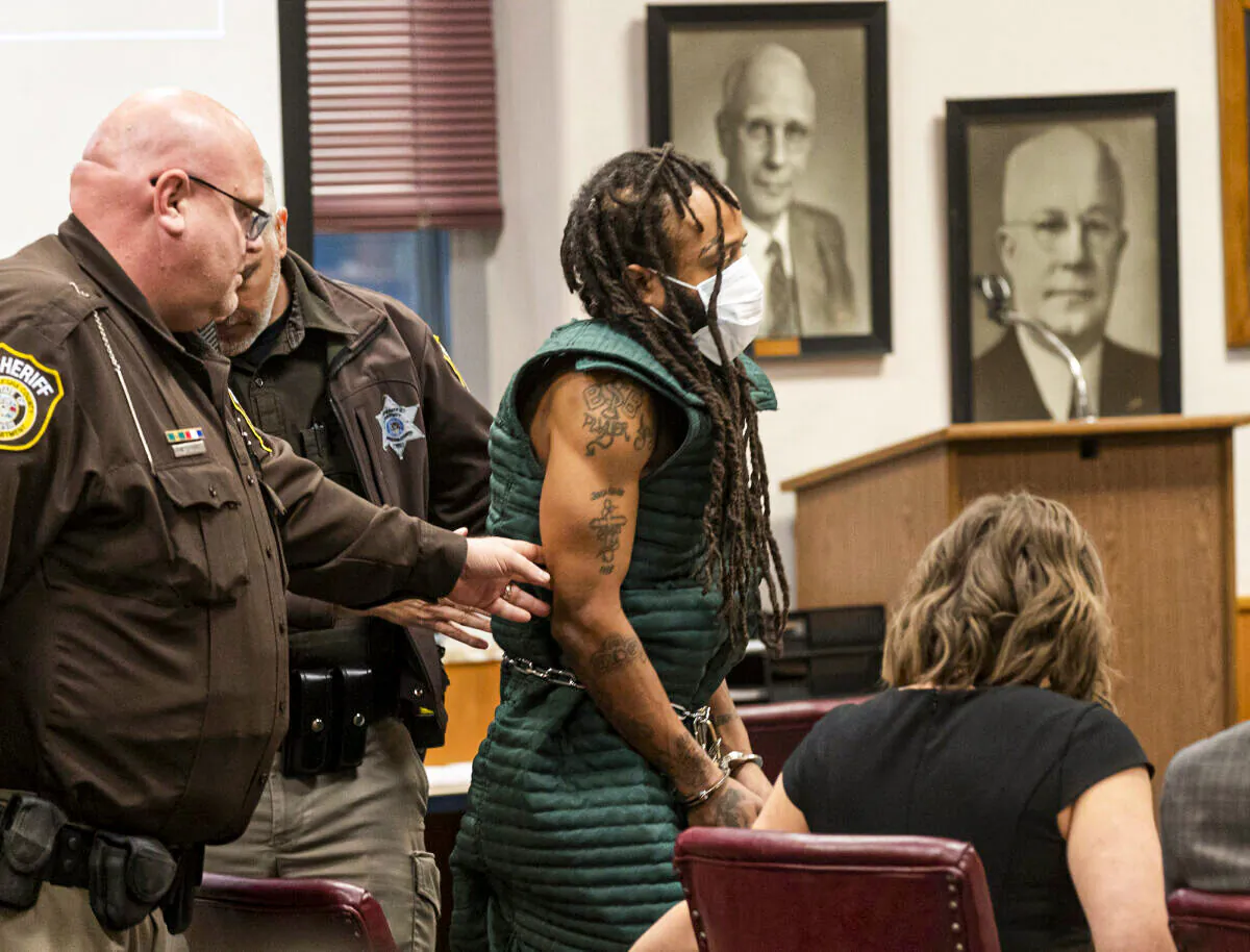 Darrell Brooks appears in Waukesha County Court in Waukesha, Wis., on Nov. 23, 2021.  (Mark Hoffman/Milwaukee Journal Sentinel/Pool via Getty Images)