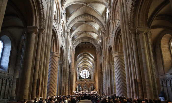 A general view during a service at Durham cathedral in Durham, England, on Feb. 15, 2018.  (Chris Jackson - WPA Pool /Getty Images)