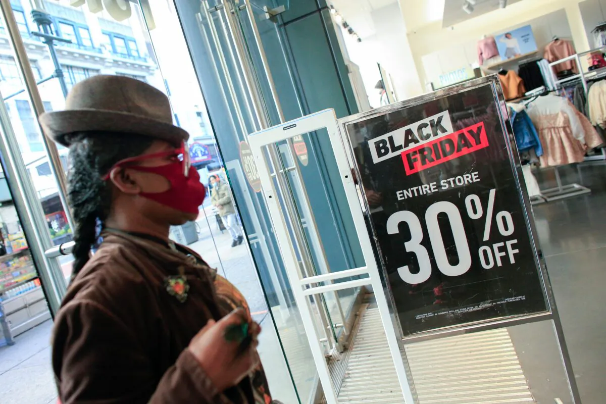 Customers shop at Macy’s department store in New York on Nov. 27, 2020. (Kena Betancur/AFP/Getty Images)