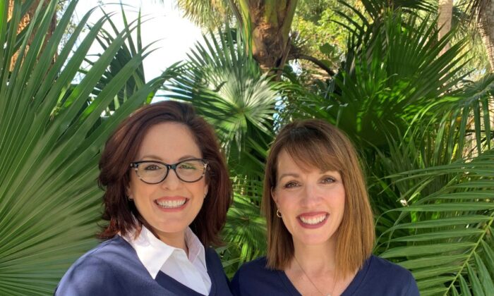Tiffany Justice and Tina Descovich, co-founders of Moms for Liberty. (Courtesy of Moms for Liberty)  
