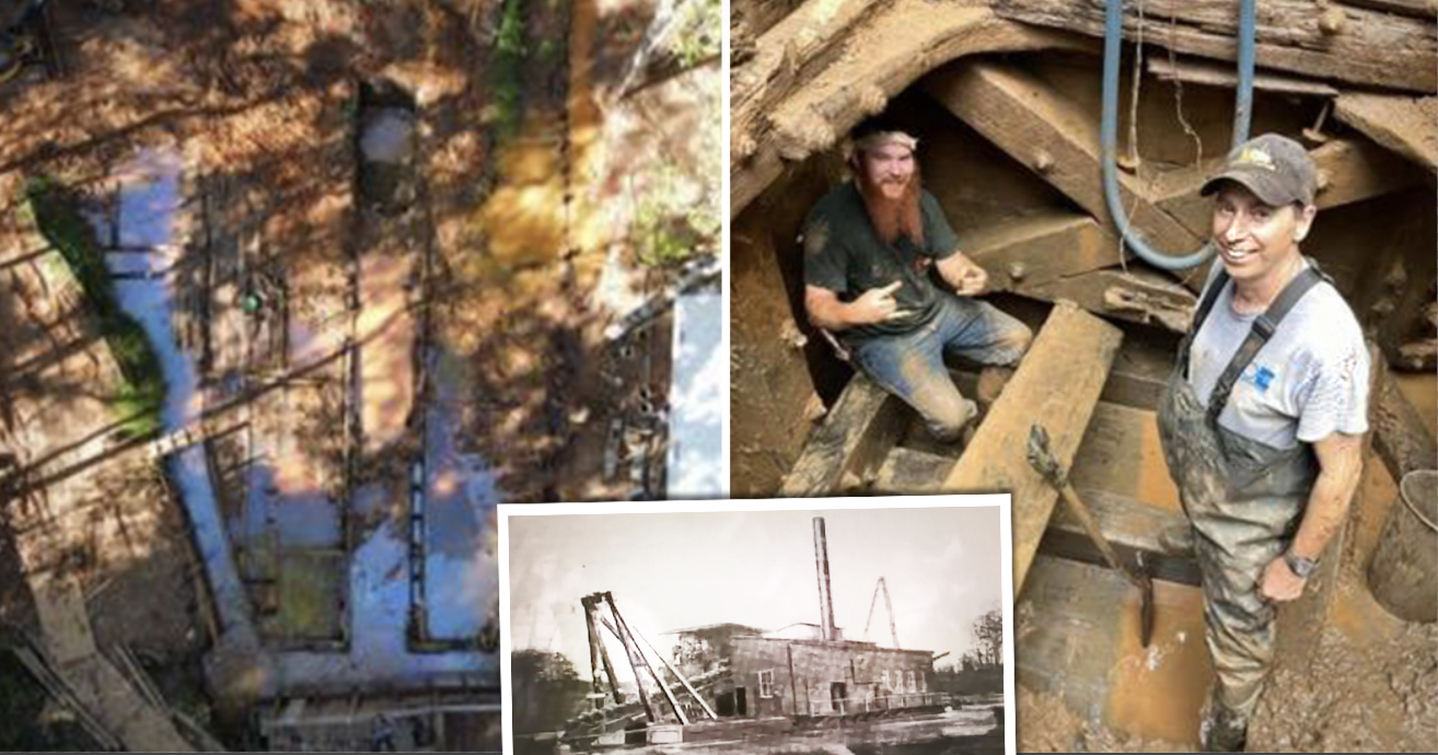 Gold Hunters Unearth 100YearOld Dredge Ship From North Carolina Gold