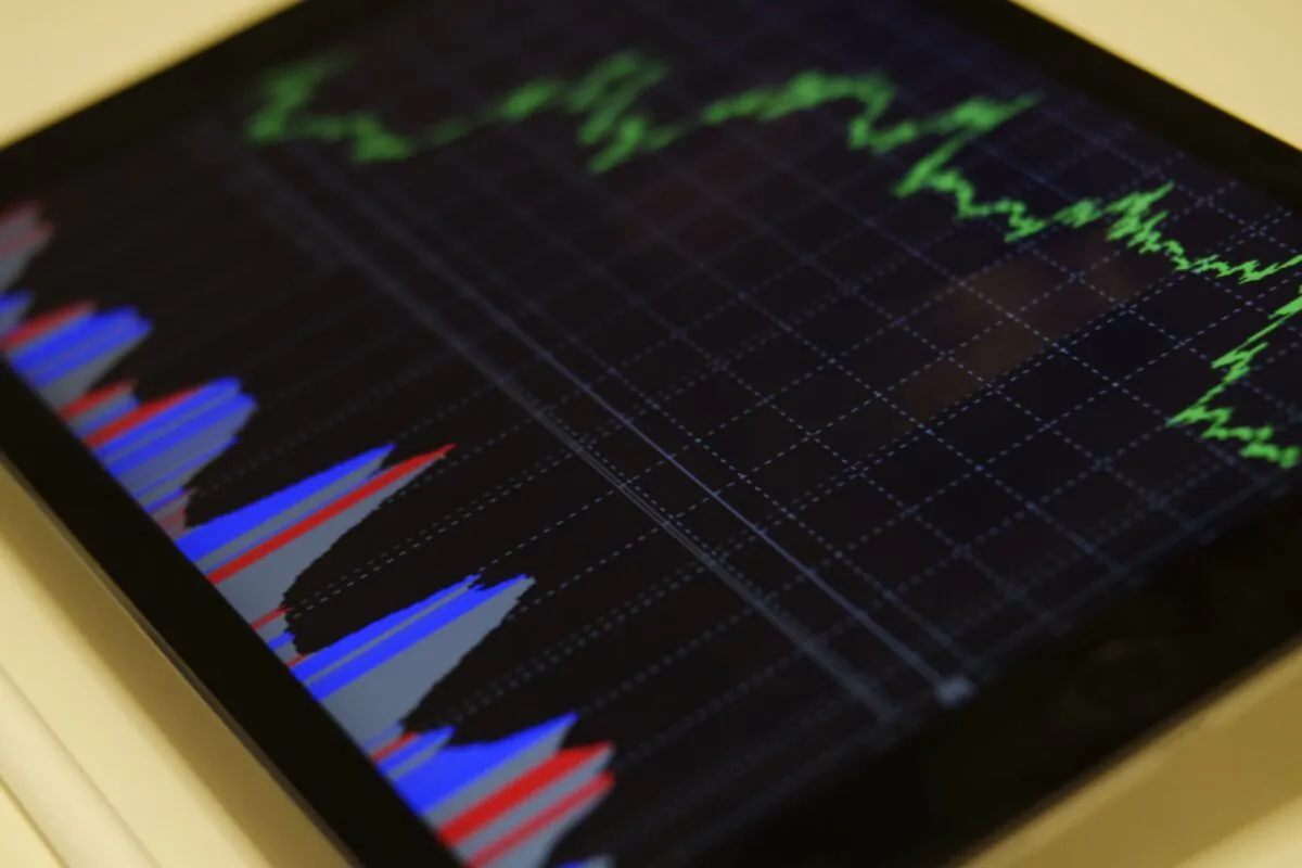 A stock price chart is shown in this undated illustration photo. (Burak Kebapci/Pexels)