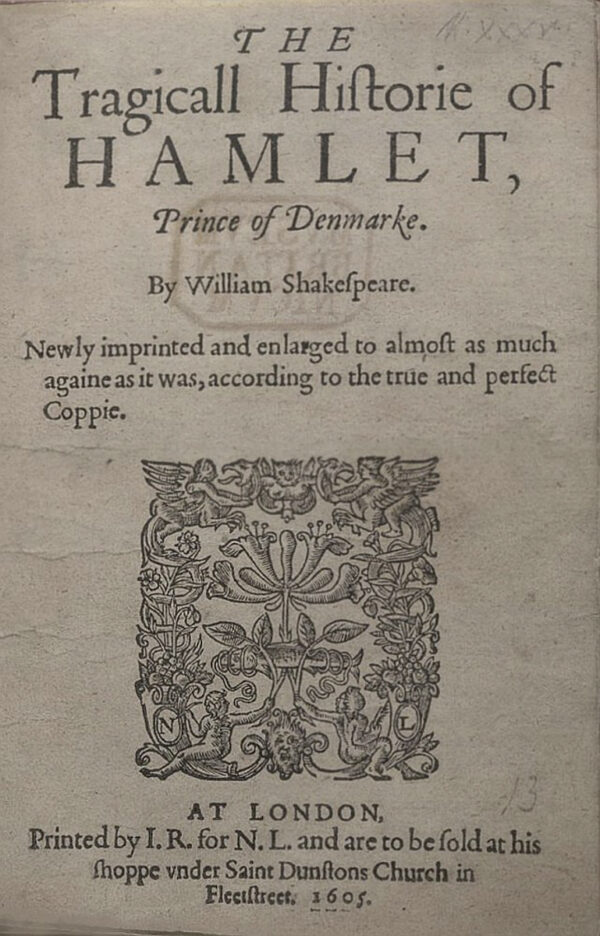 Shakespeare 1605 Hamlet