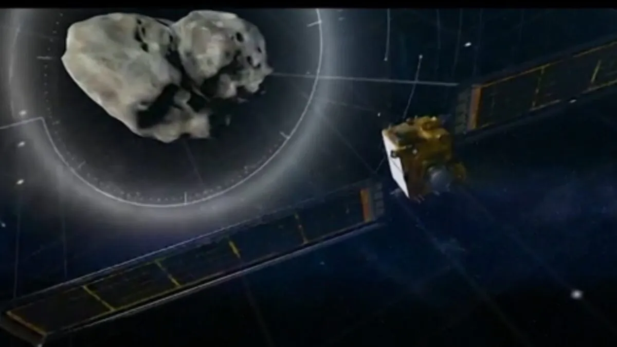 Double asteroid redirection test (DART) mission promo. (NASA/Johns Hopkins APL via AP/Screenshot via The Epoch Times)