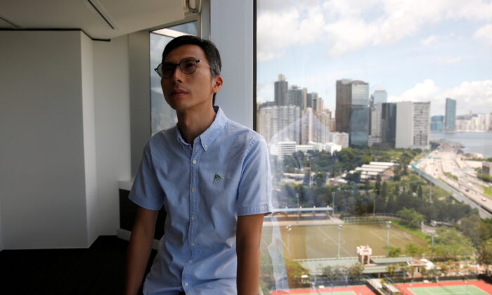 Hong Kong film director Kiwi Chow poses after an interview with Reuters, in Hong Kong on June 19, 2020. (Tyrone Siu/Reuters)