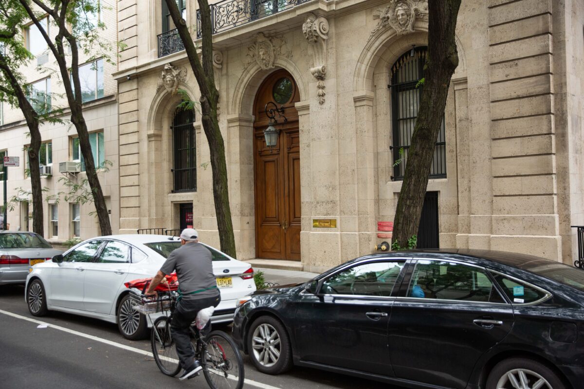 A residence belonging to Jeffrey Epstein on East 71st St. on the Upper East Side of Manhattan in New York City on July 8, 2019. (Kevin Hagen/Getty Images)