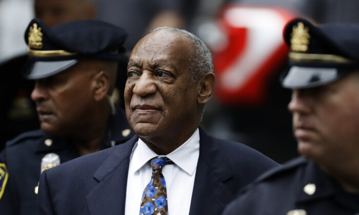 Bill Cosby arrives for his sentencing hearing at the Montgomery County Courthouse  in Norristown, Pa., on Sept. 24, 2018. (Matt Slocum/AP Photo)