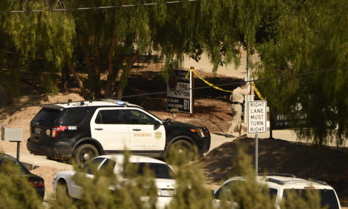 A Los Angeles County Sheriff department vehicle is seen in Agua Dulce, Calif., on June 1, 2021. (Patrick Fallon/AFP via Getty Images)