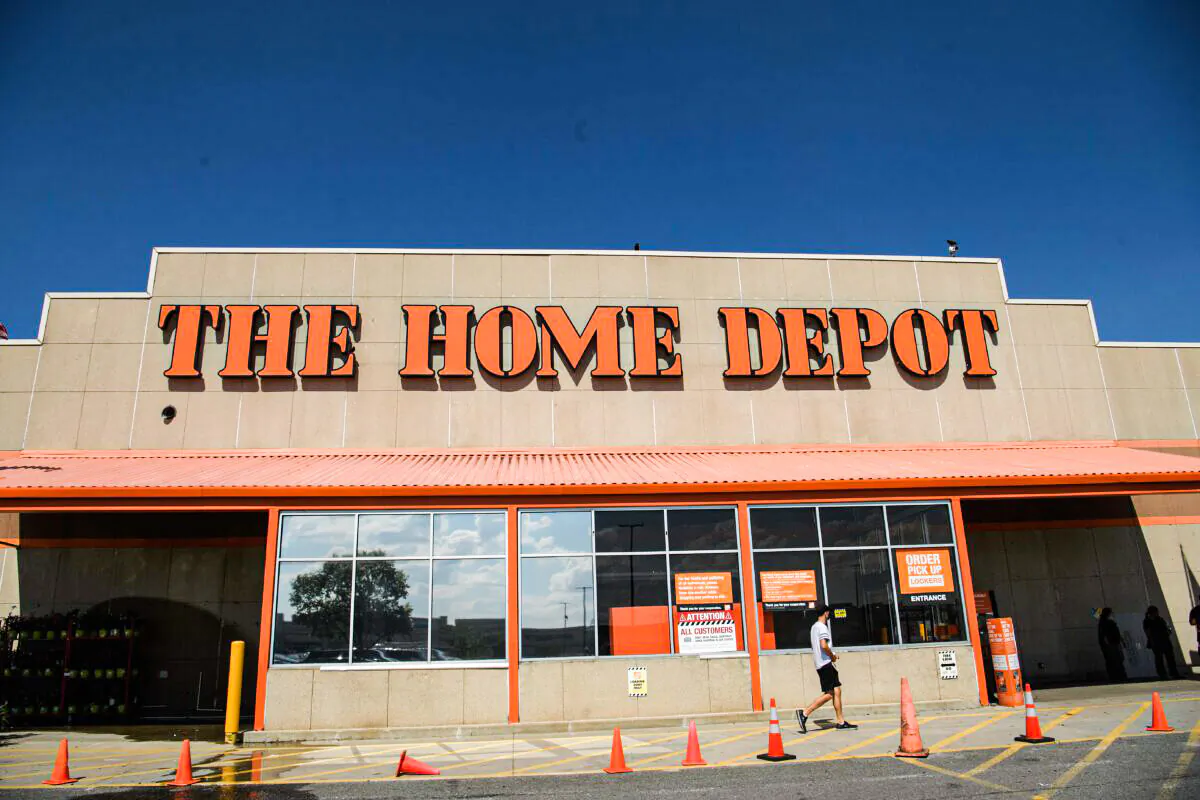 A Home Depot store is seen in Washington, on Aug. 18, 2020. (Nicholas Kamm/AFP via Getty Images)