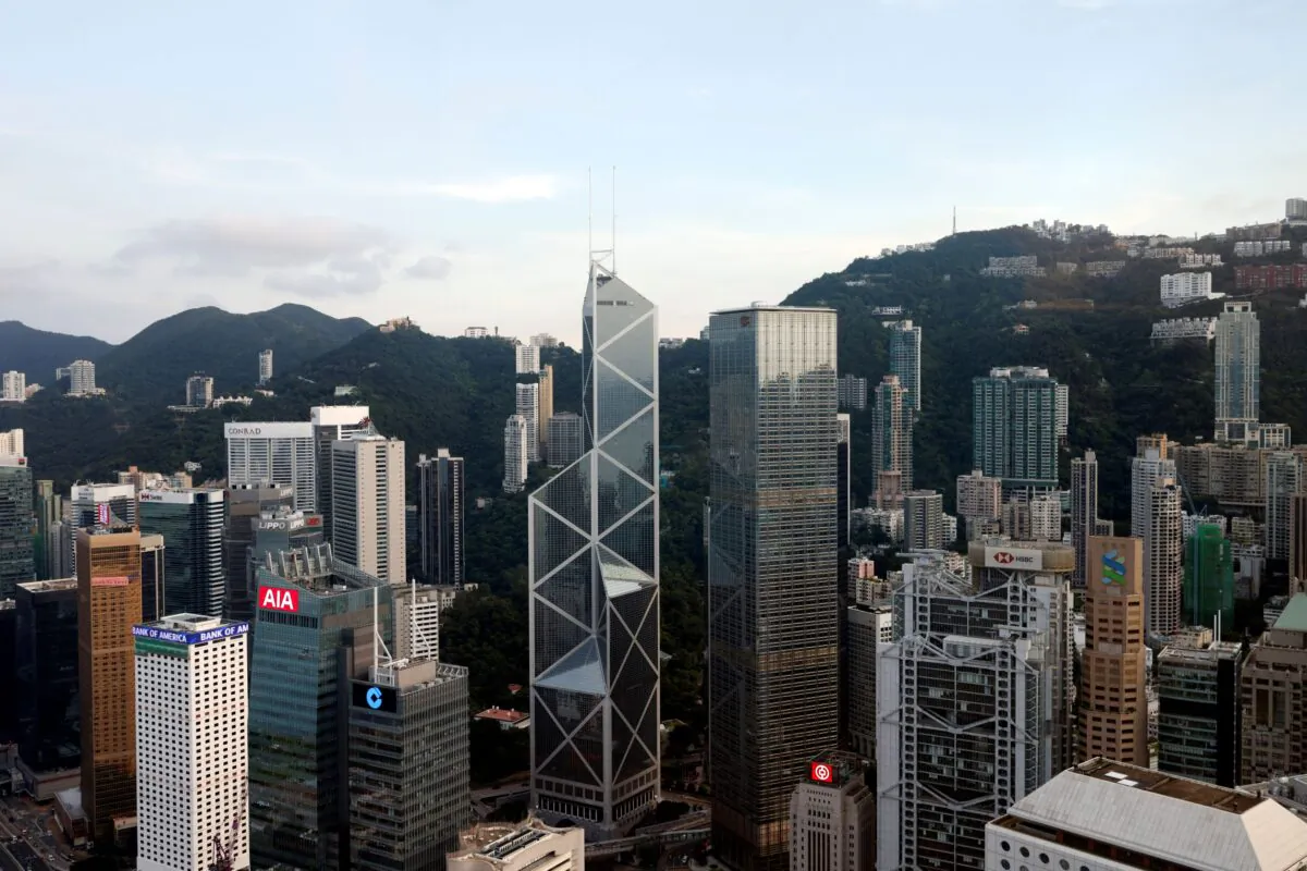 A general view showing the Central Business District, in Hong Kong, on Sept. 15, 2021. (Tyrone Siu/Reuters)