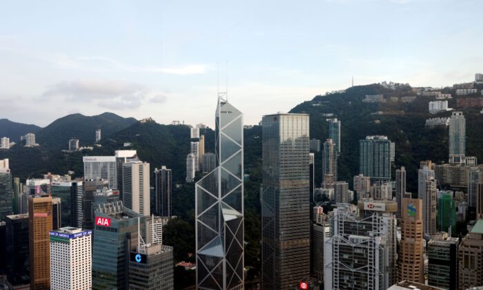 A general view showing the Central Business District, in Hong Kong, on Sept. 15, 2021. (Tyrone Siu/Reuters)