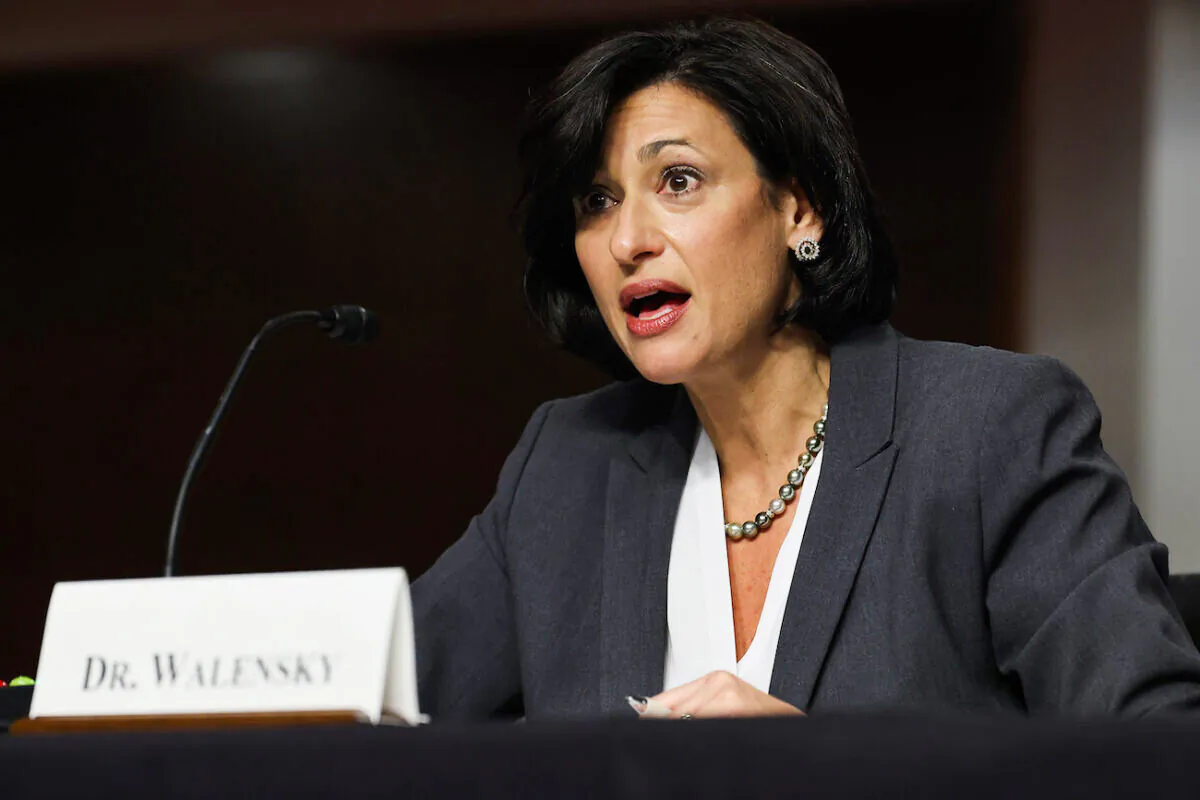 Centers for Disease Control and Prevention Director Rochelle Walensky speaks on Capitol Hill in Washington on Nov. 4, 2021. (Chip Somodevilla/Getty Images)