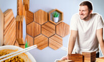 Entrepreneur Makes Trendy Tiles, Shelves, Tabletops From Used Bamboo Chopsticks From Restaurants