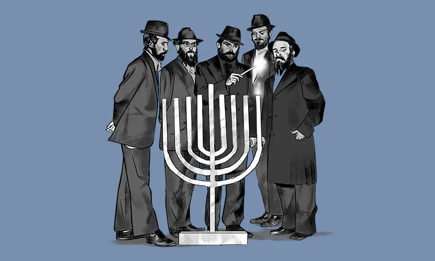 Rabbi Abraham Shemtov (R) put up the first public menorah in front of Independence Hall in Philadelphia in 1974, and it was the beginning of a movement. (Mario Su)
