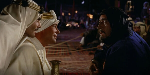 Omar Sharif, Peter O'Toole and Anthony Quinn in Lawrence of Arabia