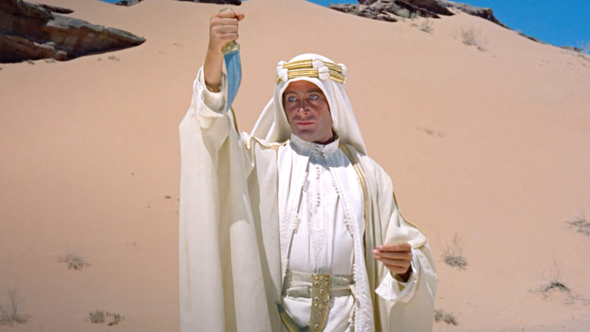 Peter O’Toole plays the brilliant, complex, and controversial T.E. Lawrence. (Columbia Pictures)