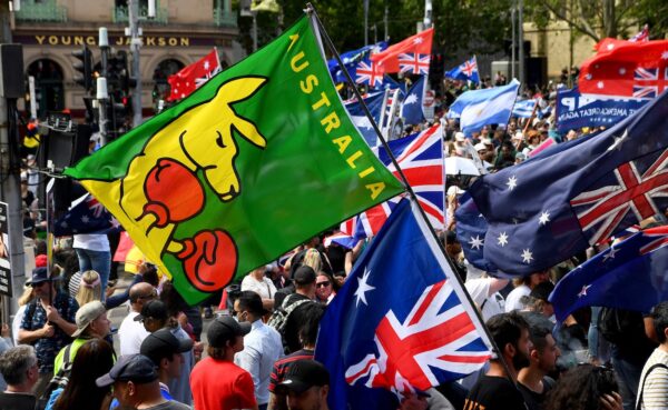australia melbourne protest pandemic law