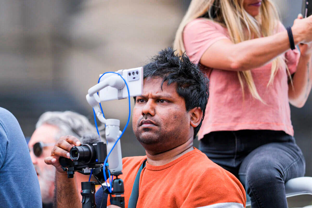 Rukshan Fernando, online live streamer and social media personality under the moniker "Real Rukshan" in Melbourne, Australia, on Nov. 20, 2021. (Supplied/Armstrong Lazenby)
