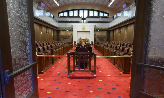 The Senate chamber in Ottawa in a file photo. (The Canadian Press/Sean Kilpatrick)