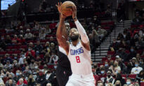 George Scores 21 as Clippers Beat Shorthanded Blazers 102–90