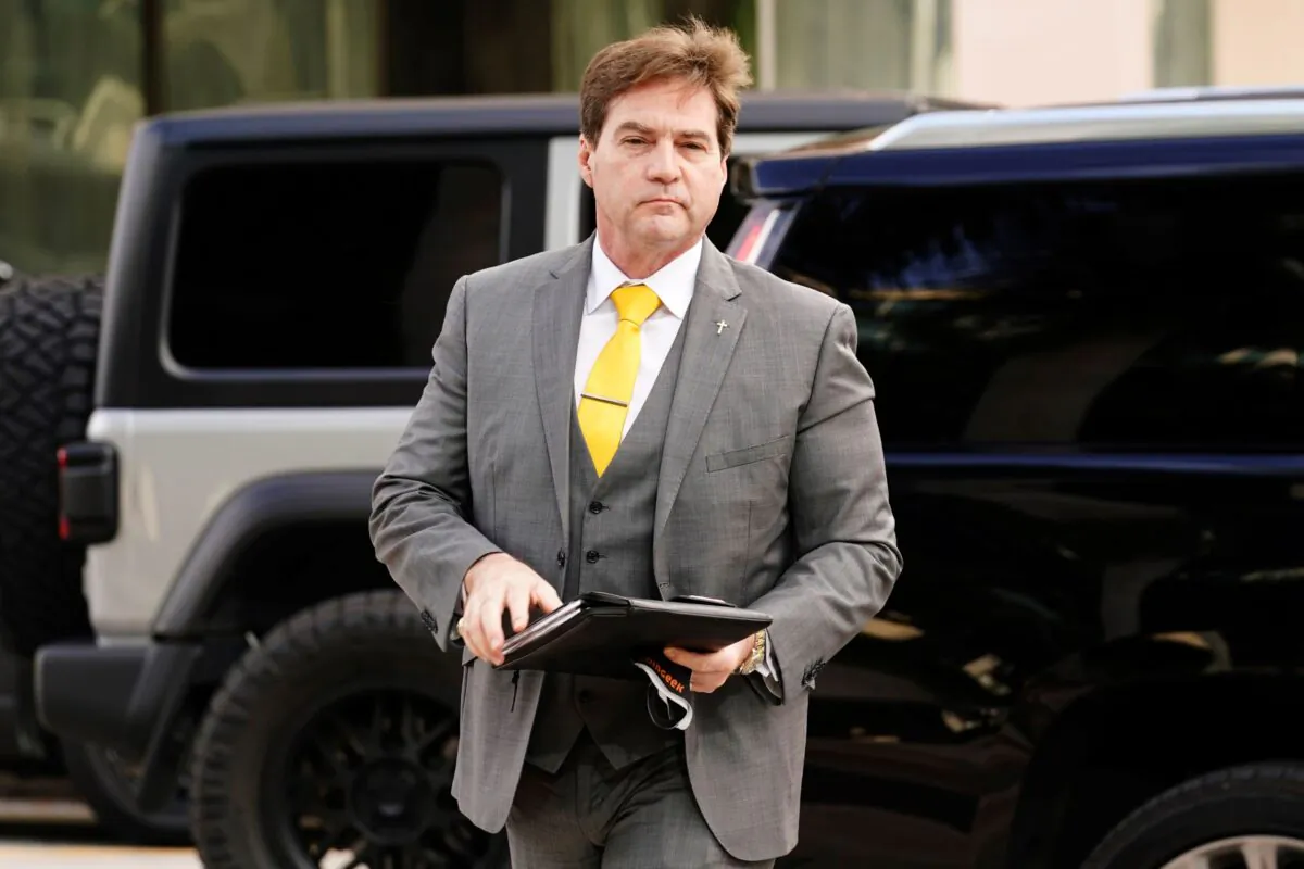 Dr. Craig Wright arrives at the Federal Courthouse in Miami, on Nov. 16, 2021. (Marta Lavandier/AP Photo)