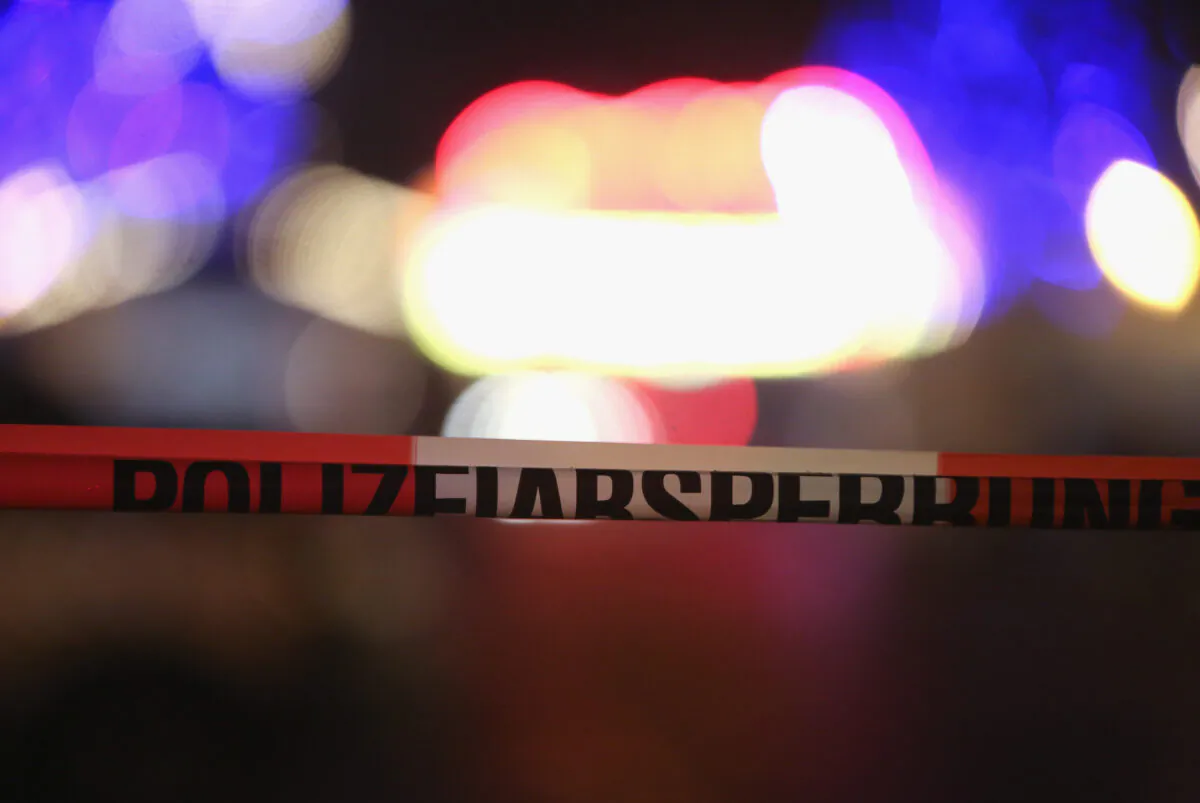 Police tape in Germany in this file photo. (Adam Berry/AFP via Getty Images)