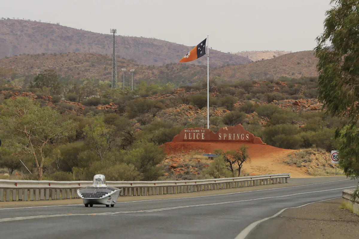 19 World Solar Challenge - a 3000 km solar-powered vehicle race between Darwin and Adelaide. (Photo by Mark Evans/Getty Images for SATC)
