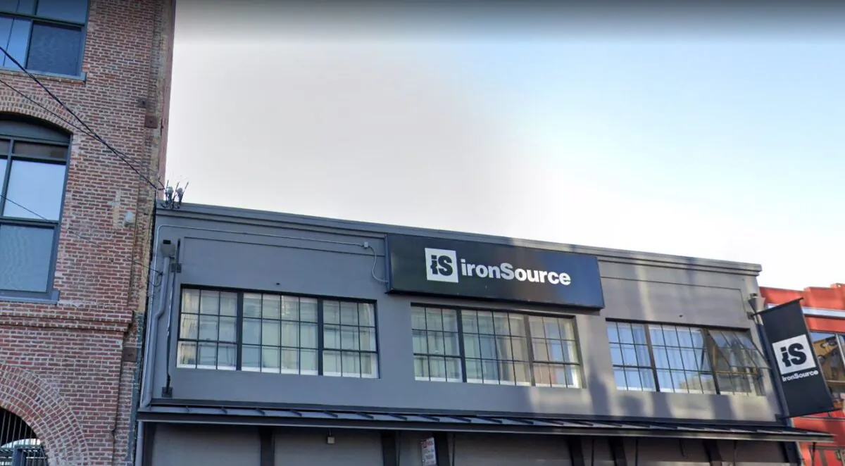 San Francisco headquarter of the global software company IronSource in Bluxome Street, San Francisco, Calif., in Feb. 2021. (Google Maps/Screenshot via The Epoch Times)