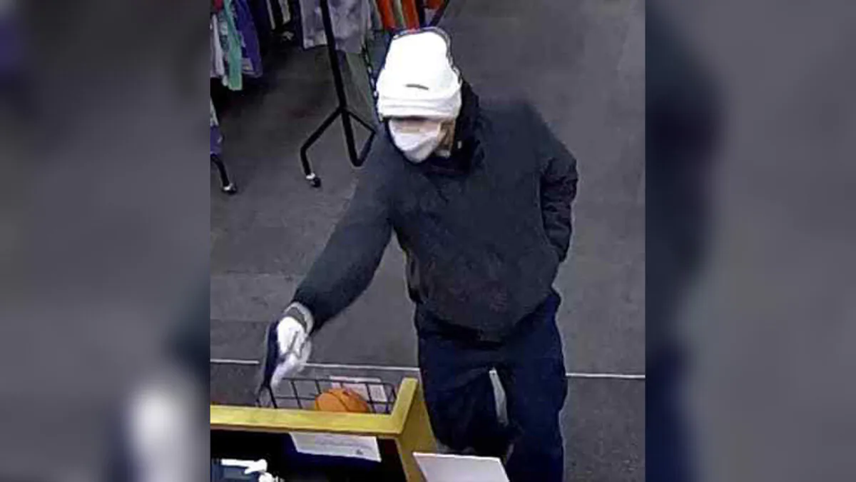The shooter at a mall in Killeen, Texas, on Dec. 8, 2021, in a still from video. (Killeen Police Department Facebook)