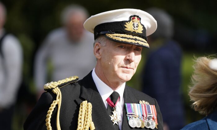 Sir Tony Radakin served as first sea lord and chief of the naval staff admiral before becoming chief of the defence staff. Pictured here in an undated file photo. (PA)