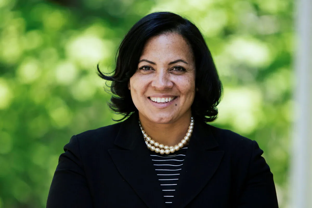 Rachael Rollins, President Joe Biden's nominee to serve as the U.S. Attorney for the District of Massachusetts, is seen in an undated photo from the Suffolk County District Attorney's Office as the U.S. Senate voted to confirm her nomination in Washington, on Dec. 8, 2021. (Office of Suffolk County District Attorney Rachael Rollins/Handout via Reuters)