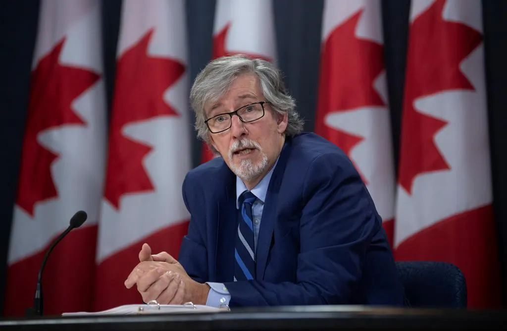 Privacy Commissioner Daniel Therrien speaks during a news conference in Ottawa, December 10, 2019. (The Canadian Press/Adrian Wyld)