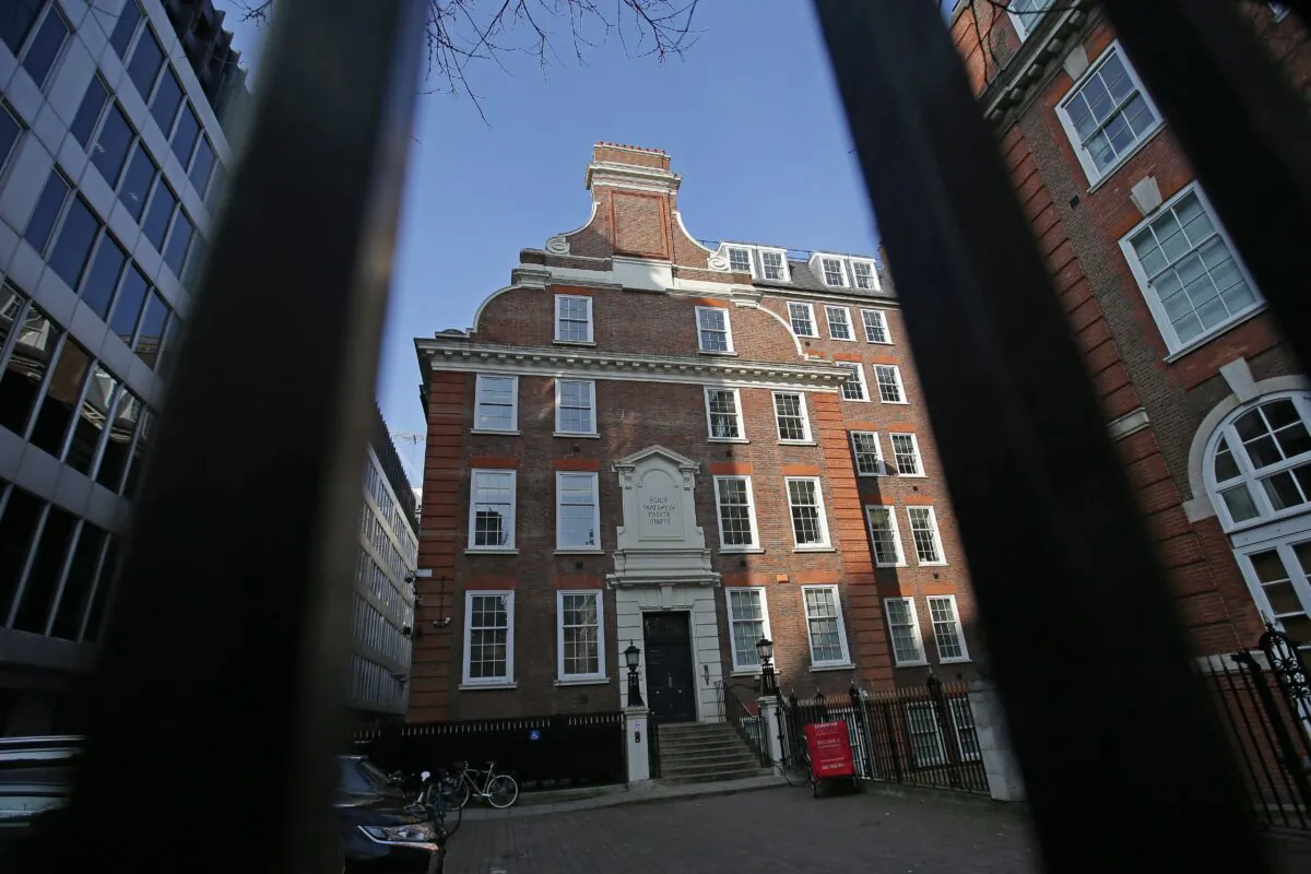The headquarters of the Conservative Party is pictured in London on March 16, 2017. (Daniel Leal /AFP via Getty Images)