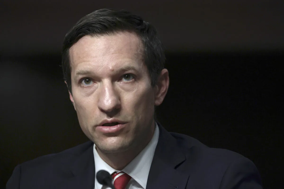 Assistant Defense secretary for Indo-Pacific security affairs Ely Ratner speaks during a hearing with the Senate Foreign Relations Committee in Washington, on Dec. 8, 2021. (Anna Moneymaker/Getty Images)