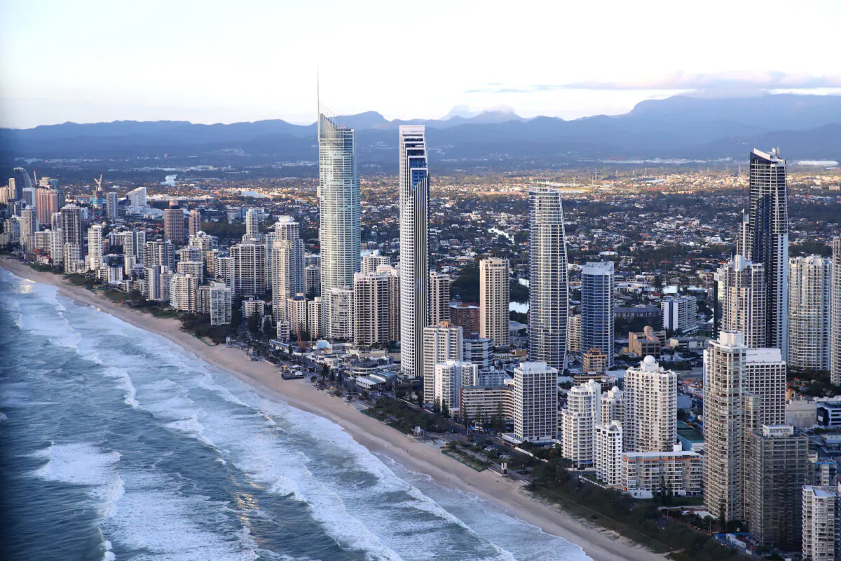Beachfront hotels at Surfers Paradise on the Gold Coast in Gold Coast, Australia, on April 7, 2017. (Cameron Spencer/Getty Images)